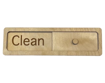 Dishwasher Magnet Sliding Clean & Dirty Indicator | Digital Download Laser Cut File