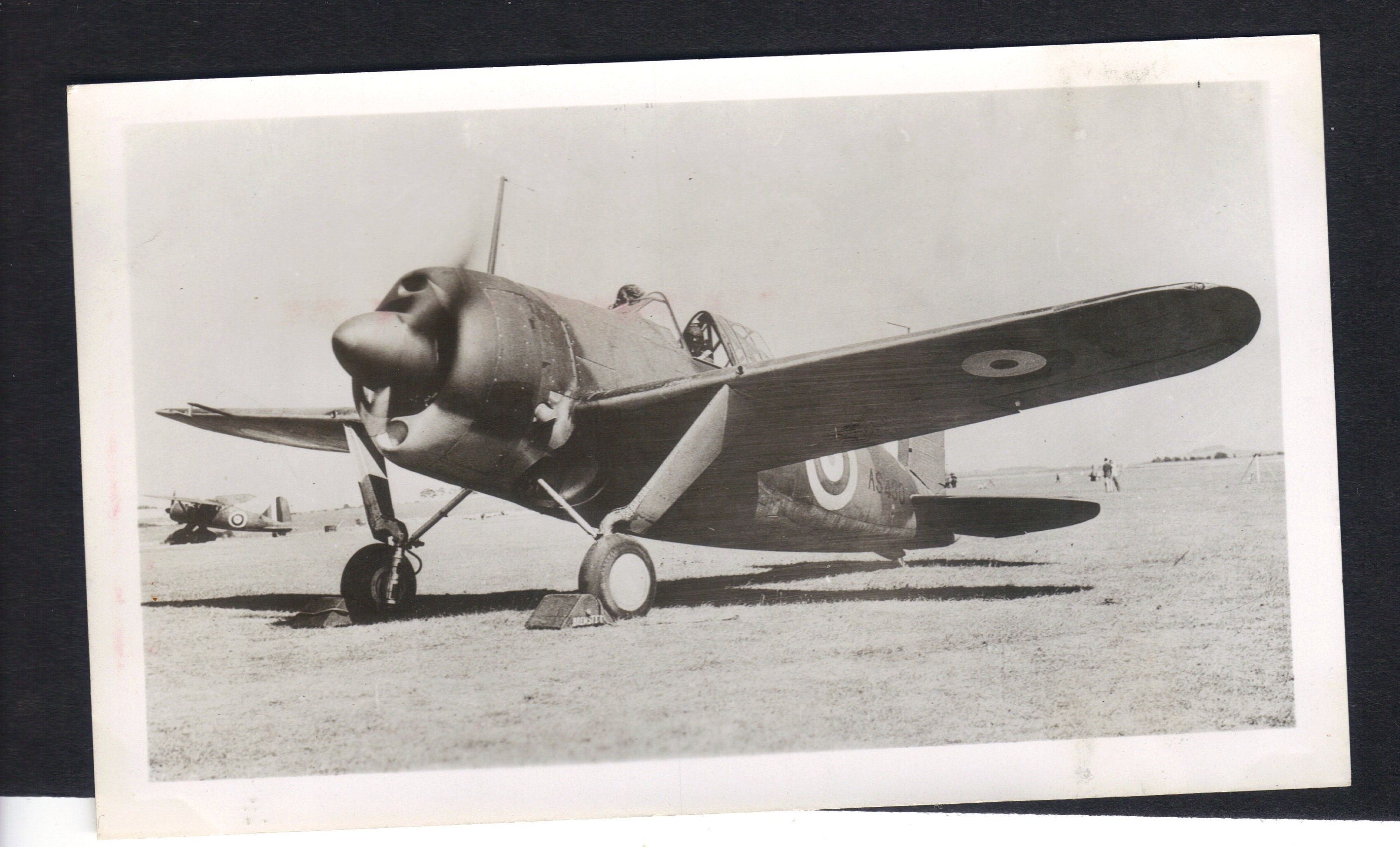 Brewster Buffalo 1 R A F Fighter Plane Vintage Bw Etsy