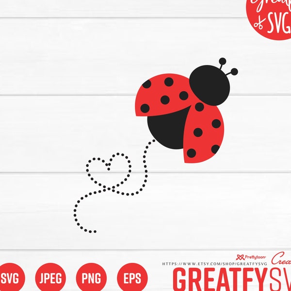 Ladybug SVG, SVG, Ladybird Svg, Cut File Ladybug for Cricut, Cut Files for Cricut, Design Space Cricut, Cutting Files, Bug Clipart, Love Svg