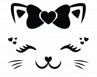 Download Cute Cat Face Etsy