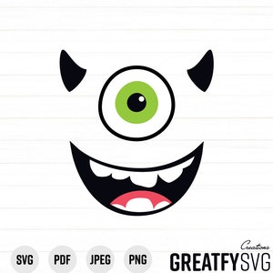 Monster Gesicht svg, Monster svg, Monster grün, Gesicht svg, geschnittene Datei kleines Monster, schneiden Datei, Cricut Monster, Cricut geschnitten Datei, Baby Monster