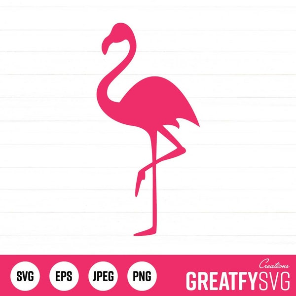 Flamingo SVG, Flamingo Clipart, Flamingo Cut File, Cricut Cut Files, Cricut Design Space, svg, eps, vector flamingo, cutting files, flamingo