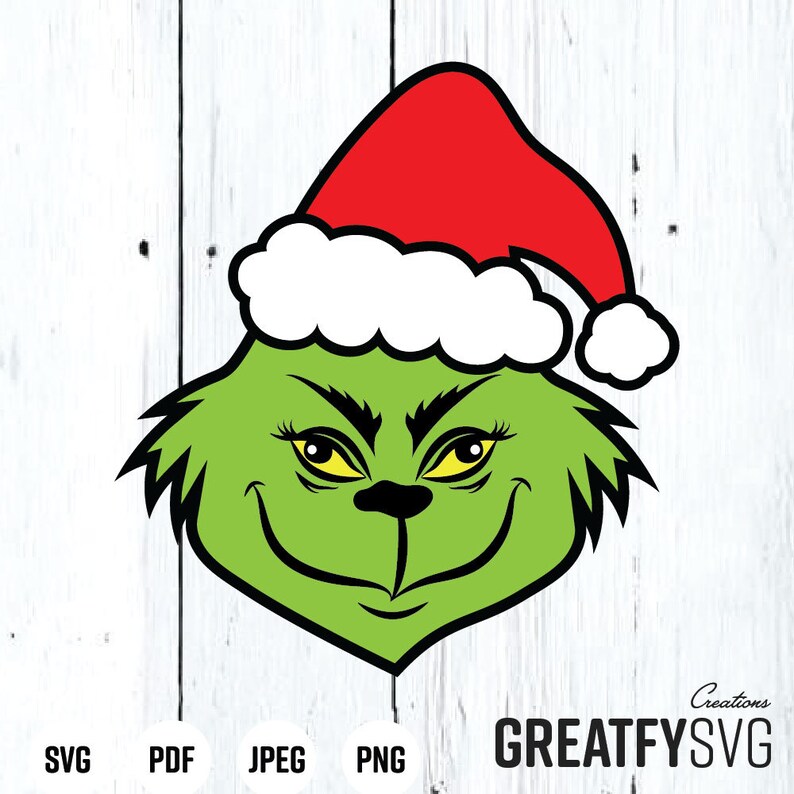 Download Grinch Svg. Svg. Grinch Face Cut File. Grinch Cricut. | Etsy