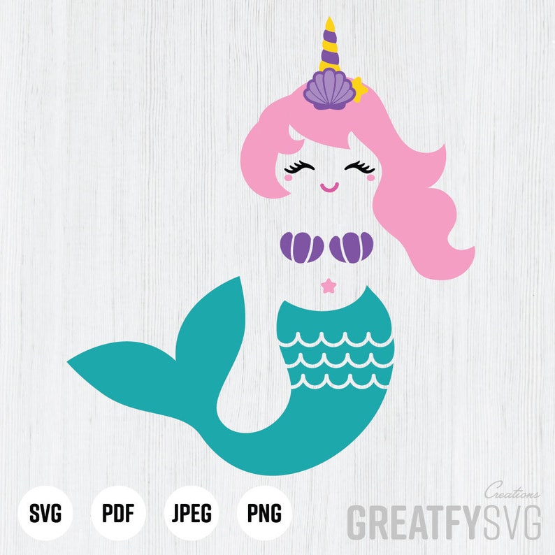 Download Art Collectibles Clip Art Mermaid Cut File Mermaid Clipart Cut File Girl Svg Unicorn Mermaid Svg Mermaid Unicorn Cutting File Cricut Mermaid Mermaid Svg