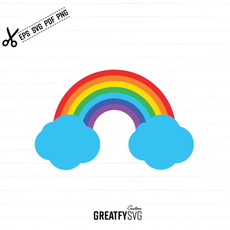 Download Rainbow Svg. Rainbow Design. Drawing Rainbow. Clouds Svg ...