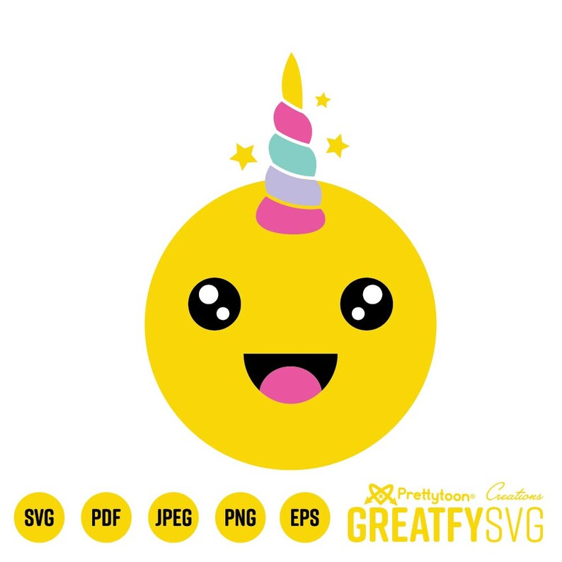 Download Unicorn SVG. Emoji SVG. Emoticon. Cut Files for Cricut ...