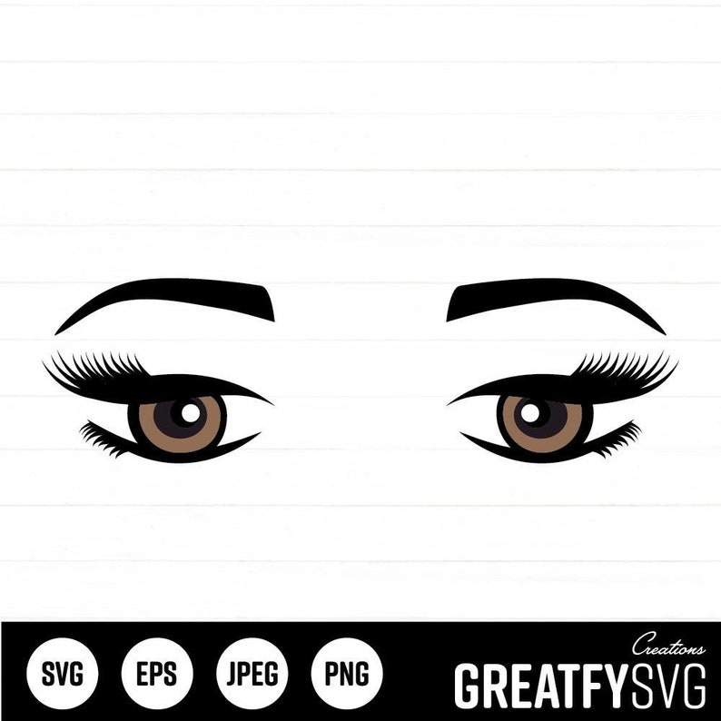 Little Girl Eyes SVG
