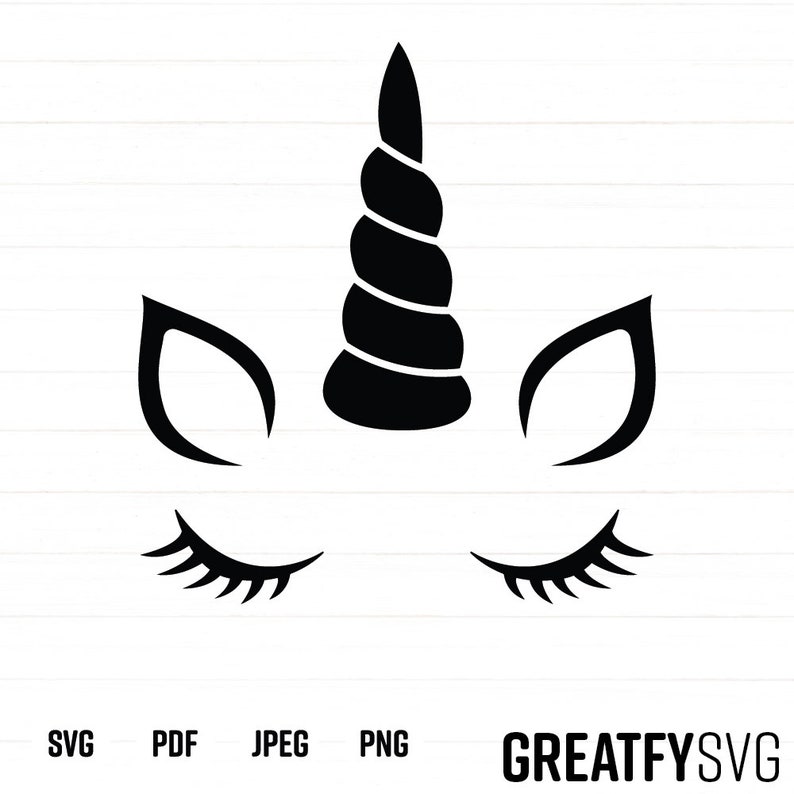 Unicorn Svg. Unicorn Face. Unicorn Cut File. Face Svg. Unicorn - Etsy