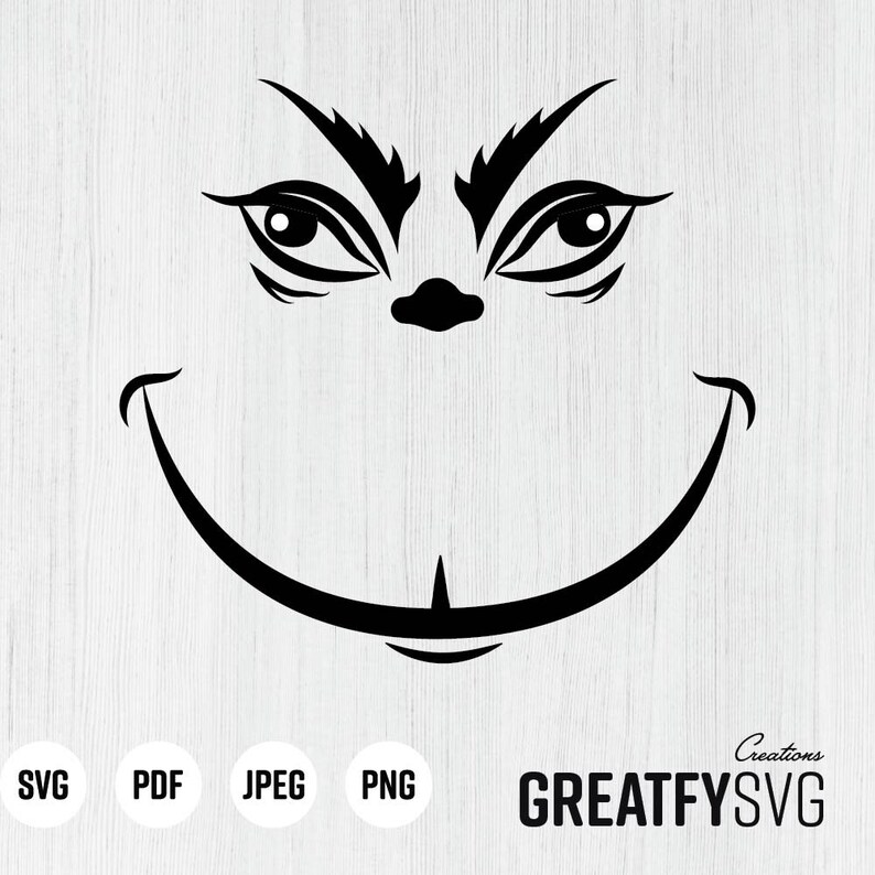 Download Grinch Face Svg Grinch Clipart Grinch Cut File Grinch Eyes ...