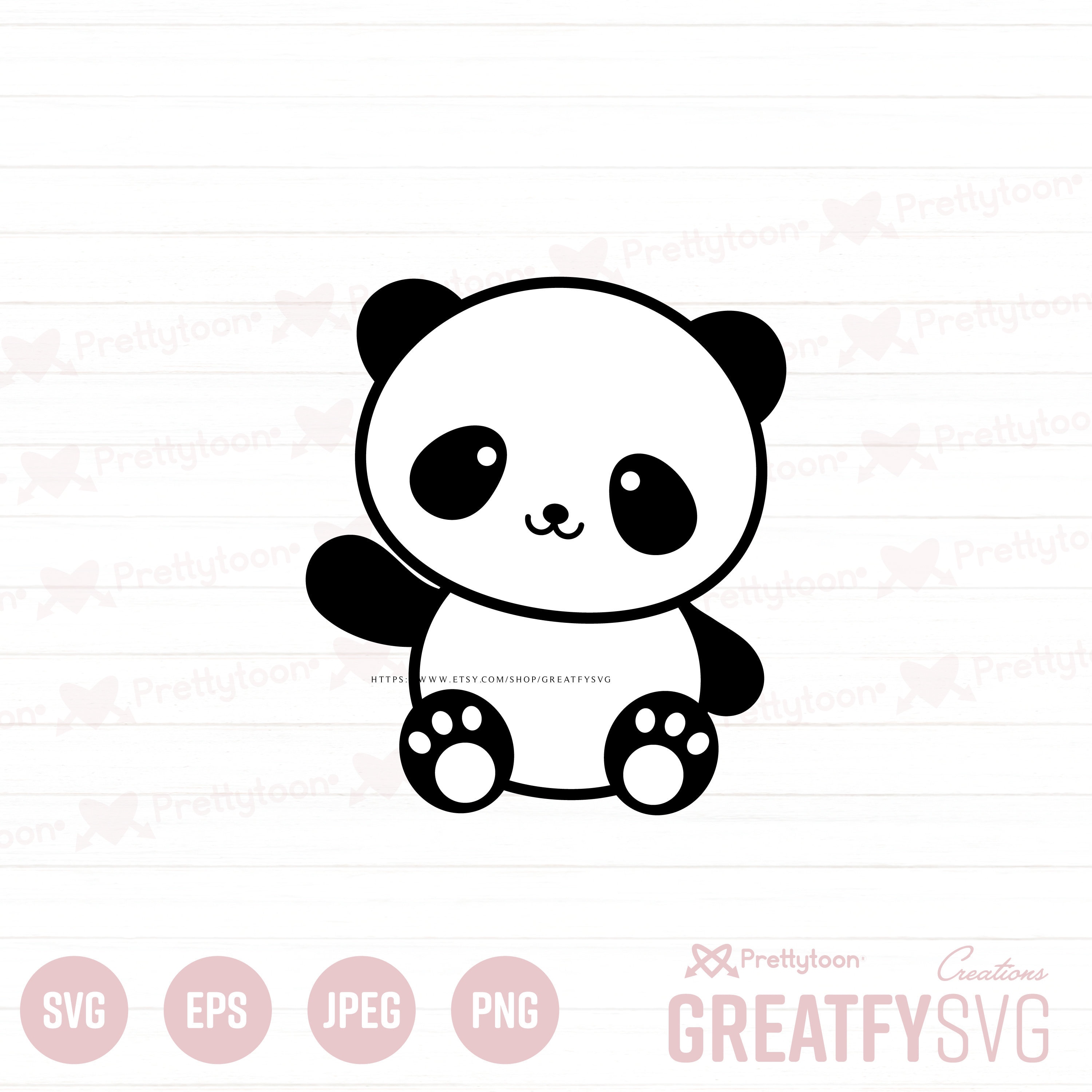 SVG Panda, Cricut Files Panda Illustration Design, Cricut Design Space,  Panda Clipart Animal SVG File Vector Panda Cute Drawing Svg Cutting - Etsy, image size:3000x3000