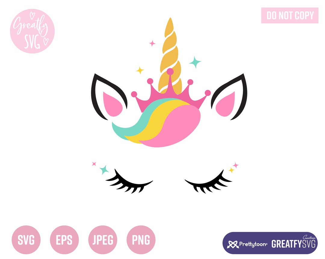 Unicorn Svg. Unicorn Cricut. SVG. Unicorn Head SVG. Unicorn Face SVG ...
