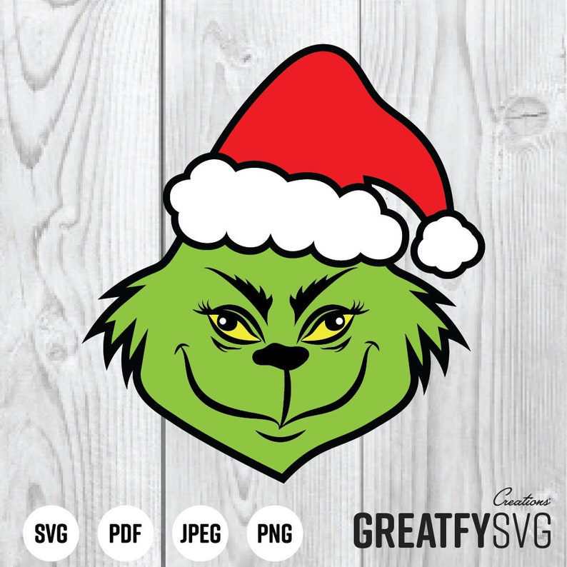 Download Grinch Svg. Svg. Grinch Face Cut File. Grinch Cricut. | Etsy