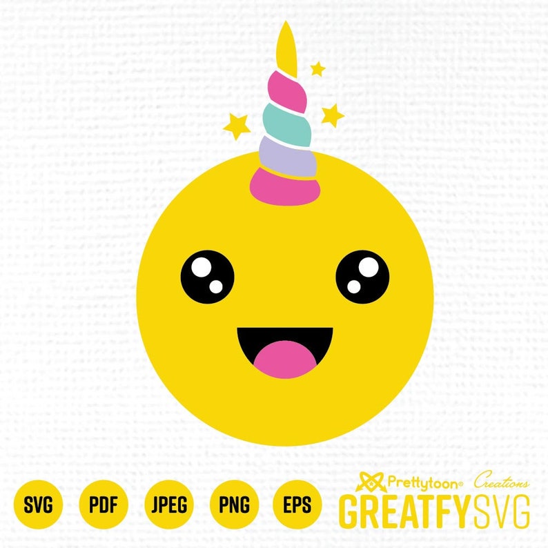 Download Unicorn SVG. Emoji SVG. Emoticon. Cut Files for Cricut ...