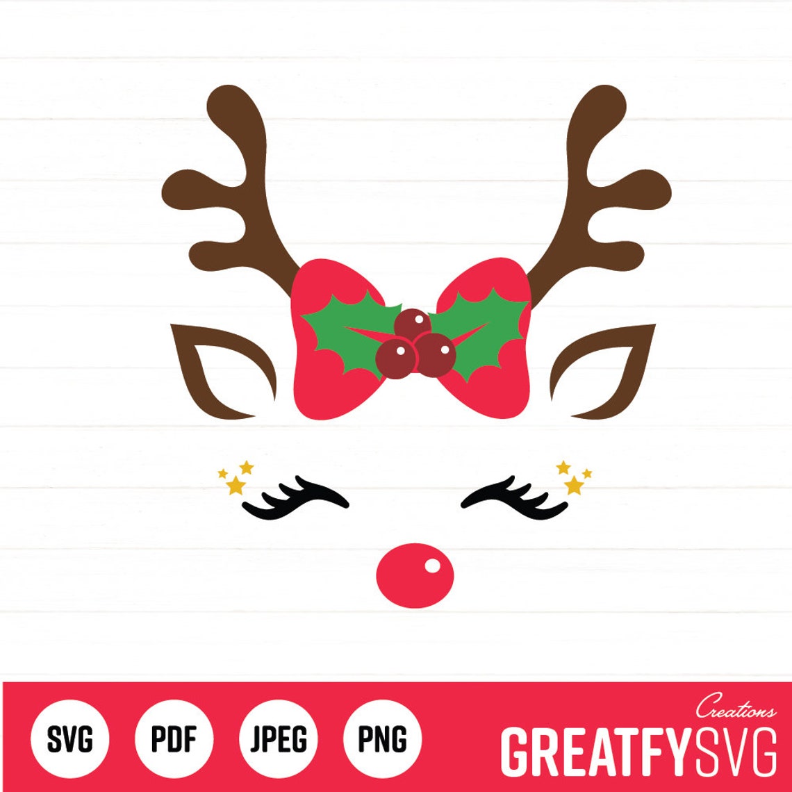 Deer Clipart. Deer Svg. Christmas Deer Svg. Christmas Svg.  Etsy UK