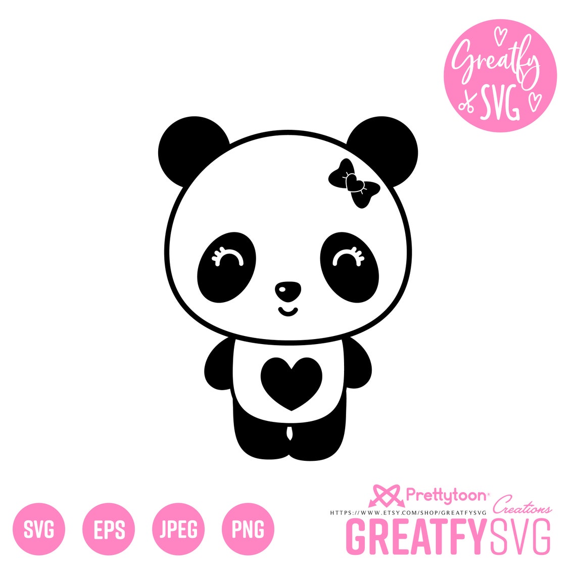 Panda Svg Svg Cut File Panda Cricut Cut Files for Cricut | Etsy