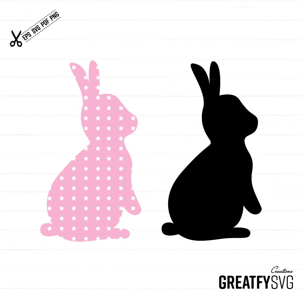 Silhouette Lapin De Dos à Imprimer Lapin de Pâques. Svg de Pâques. Fichier de coupe de lapin. - Etsy Canada