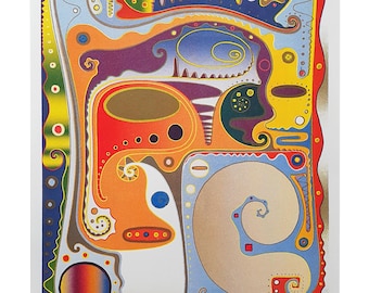 Stampa artistica Riso A3 'Växa' di Finn Öhlund