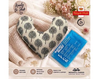 Mastectomy Comfort Heart Pillow: Post Surgery Support with Hot/Cold Compress