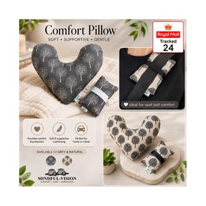 Mastectomy Pillow & Seatbelt Cushion Set: Post-Surgery Comfort Gift