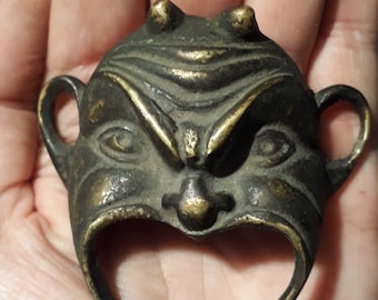 Maschera Teatrale Greca in ottone