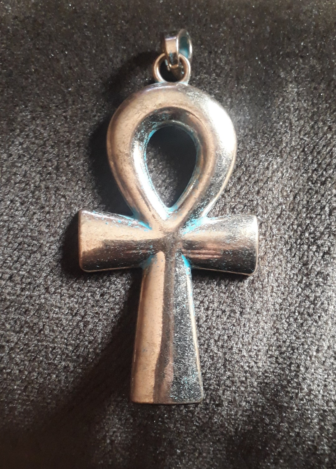 Collana con ciondolo Ankh in acciaio inossidabile: croce egizia della vita - Italia Collana con ciondolo Ankh in acciaio inossidabile: croce egizia della vita - Italia
