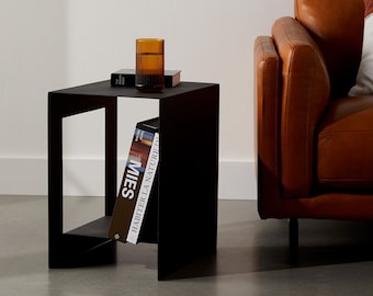 Minimalist Powdercoated Steel side table, coffee table, end table, bed side table