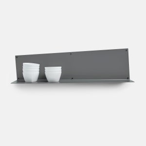 Modular Wall Shelve, Minimalist Steel Shelve, Office Shelve, Grey Shelve