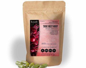 True Beet Root 25:1 Capsule 100% Pure Natural Hand Crafted