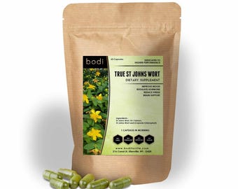 True St Johns Wort Capsule 100% Pure Natural Hand Crafted