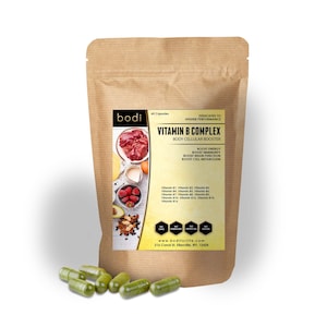 Vitamin B Complex Capsule | 60 Capsules | 100% Pure Natural Hand Crafted