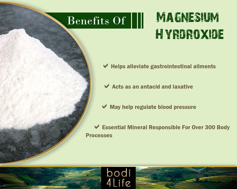 Magnesium Hydroxide Powder 100 Purity Lab Grade 4oz Etsy