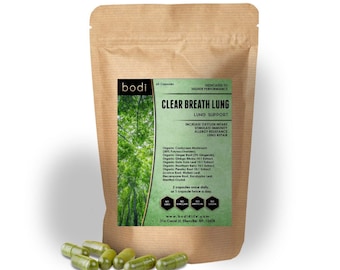 Clear Breath Lung Capsule 100% Pure Natural Hand Crafted