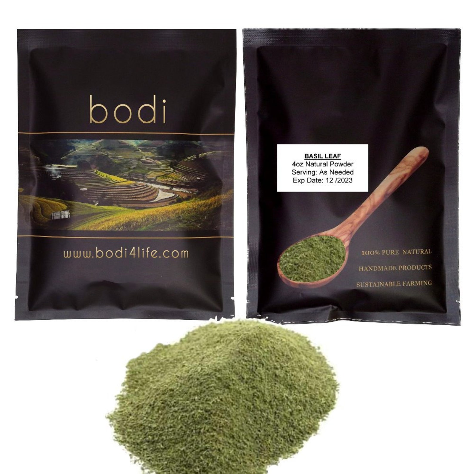 Basil Leaf Powder 100 Pure Natural Chemical Free 4oz Etsy
