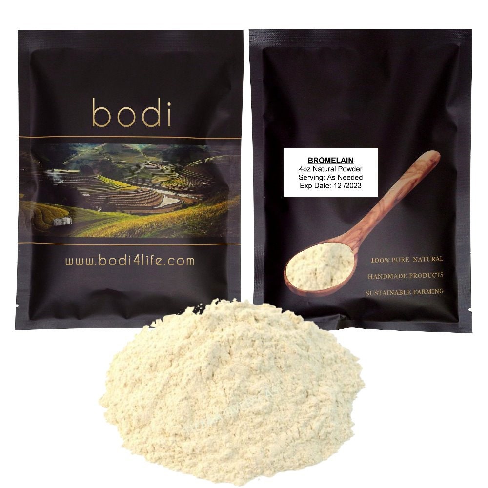 Bromelain Powder 2400gdu Extract 100 Pure Natural Chemical Etsy