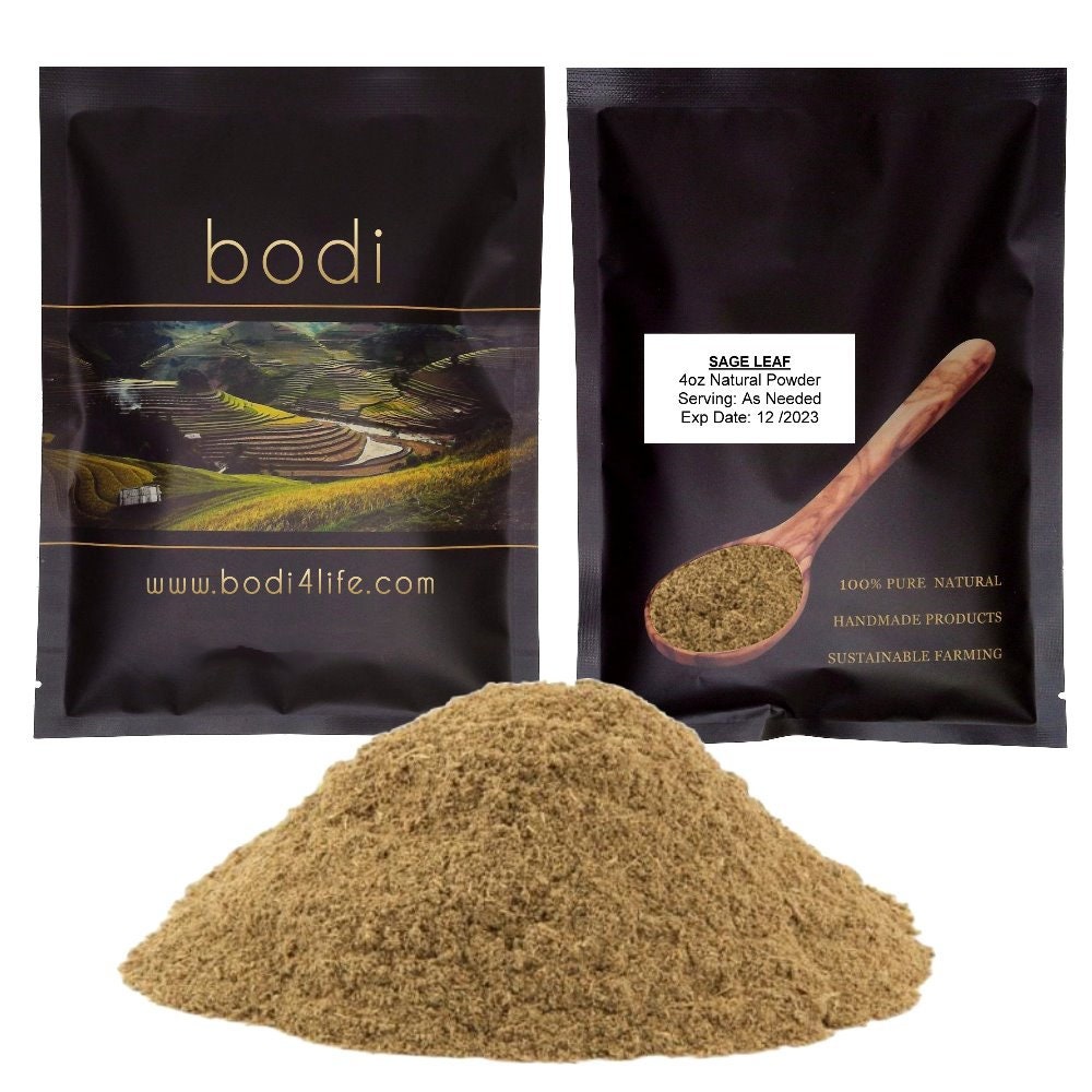 Sage Leaf Powder 100 Pure Natural Chemical Free 4oz Etsy