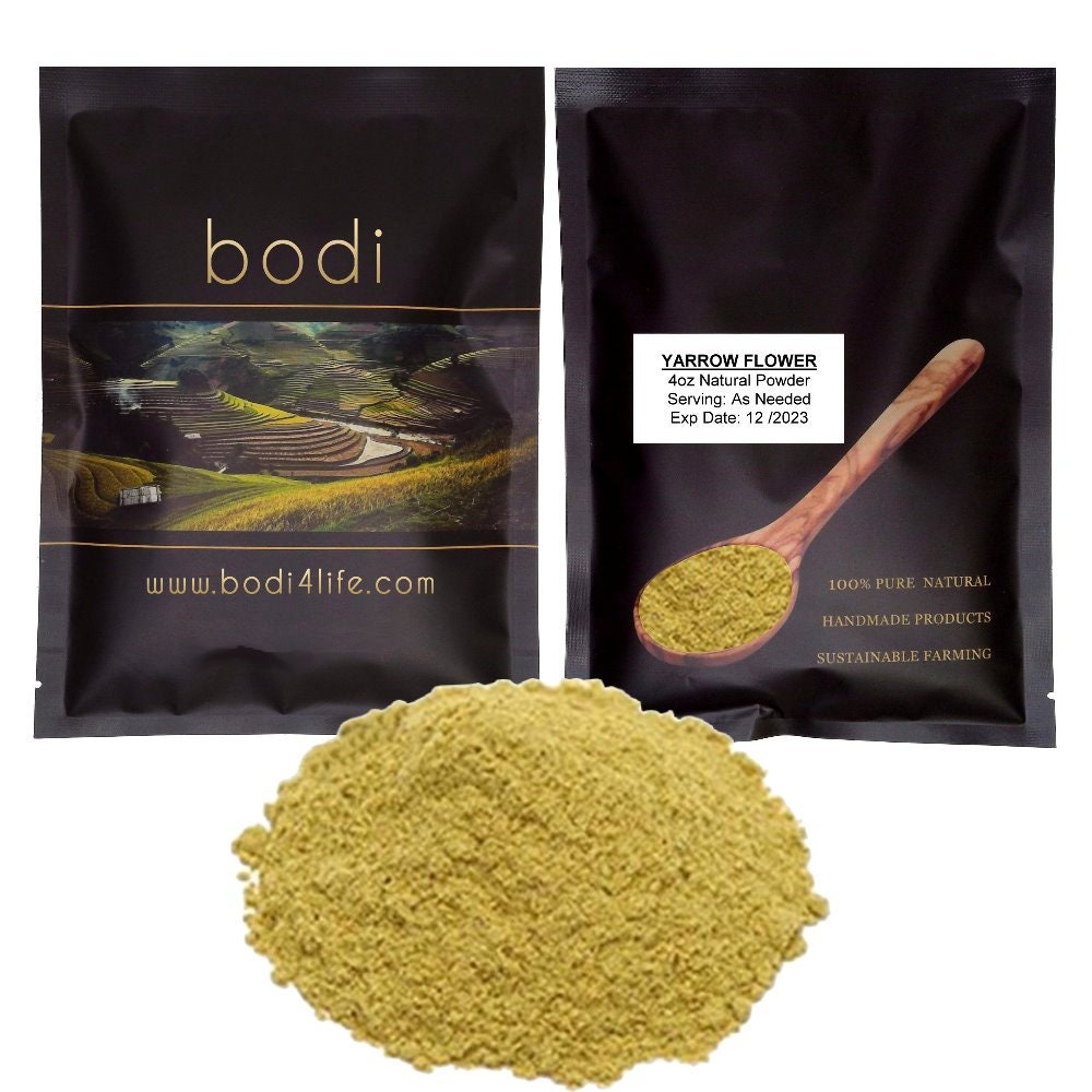 Yarrow Flower Powder 100 Pure Natural Chemical Free 4oz Etsy