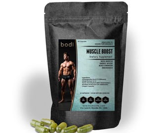 Muscle Boost Capsule 100% Pure Natural Hand Crafted