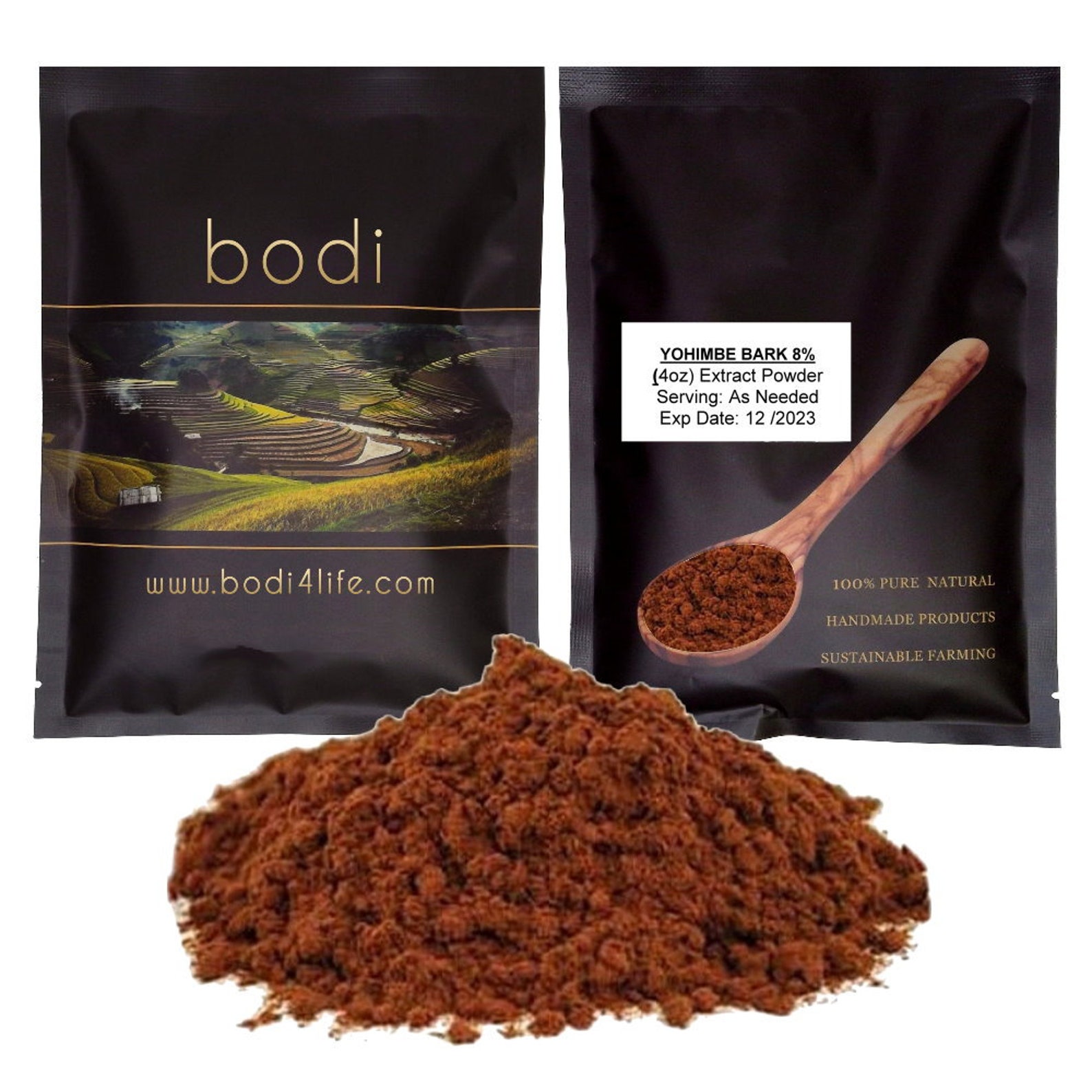 Yohimbe Bark Powder 8 Extract Pure Natural Chemical Free Etsy