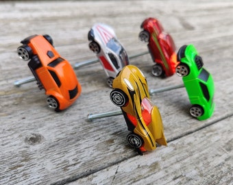 Toy Car Drawer Handle - Random assortment Set of 4+2