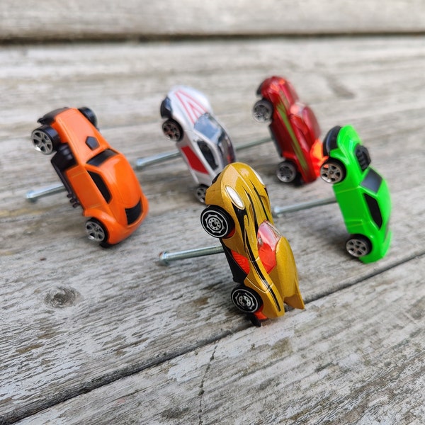 Toy Car Drawer Handle - Random assortment Set of 4+2