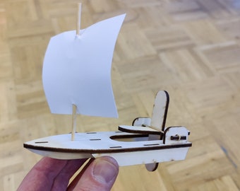 Radar Boat Laser cut (DIGITAL FILE)
