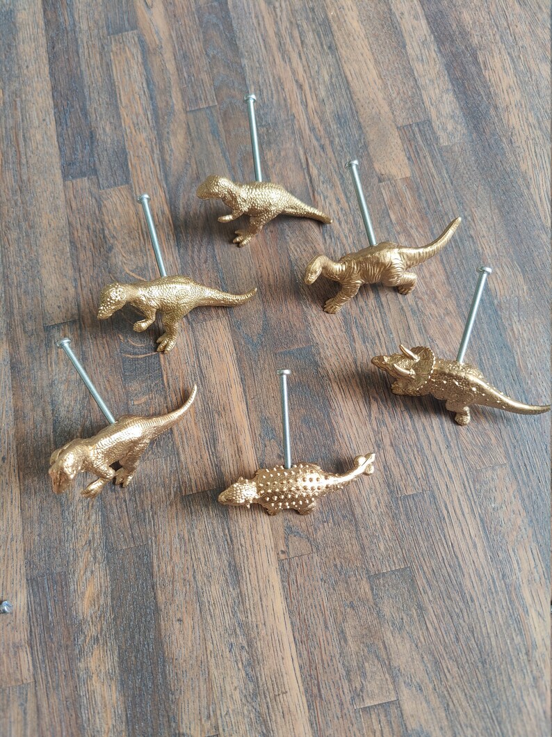 Complete Dinosaur Drawer Knob Set Etsy
