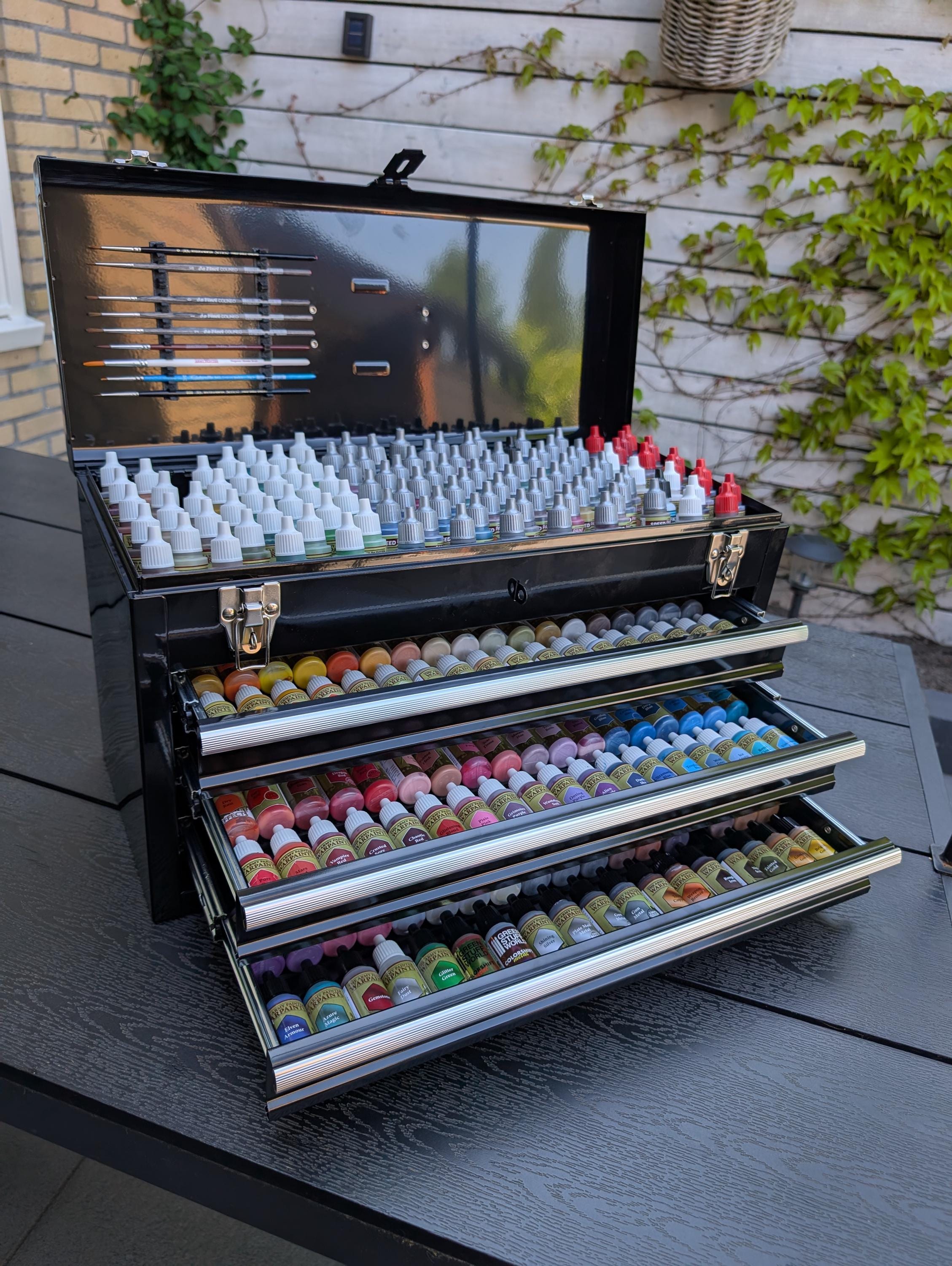 Ultimate Portable Miniature Paint Storage Toolbox | Holds Well