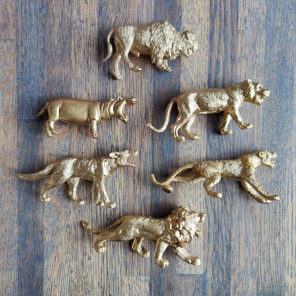 Complete Safari Animals drawer knob set