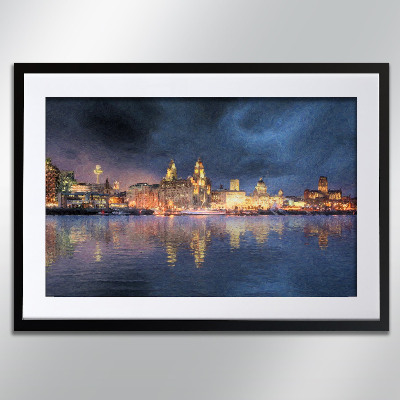 Liverpool Skyline Signed Print. Available Framed or Unframed Etsy