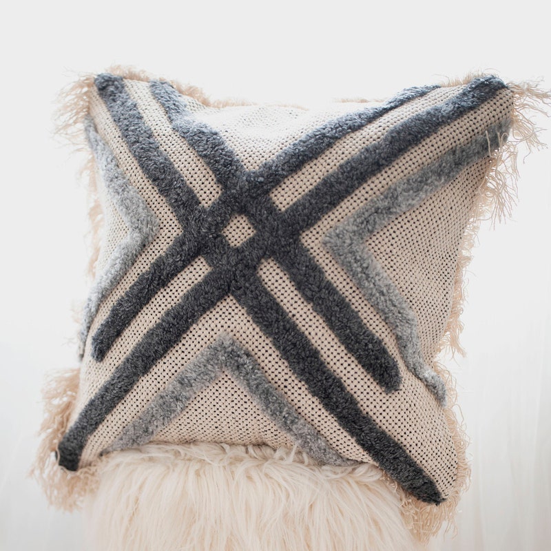 Grey Throw Pillows - Etsy