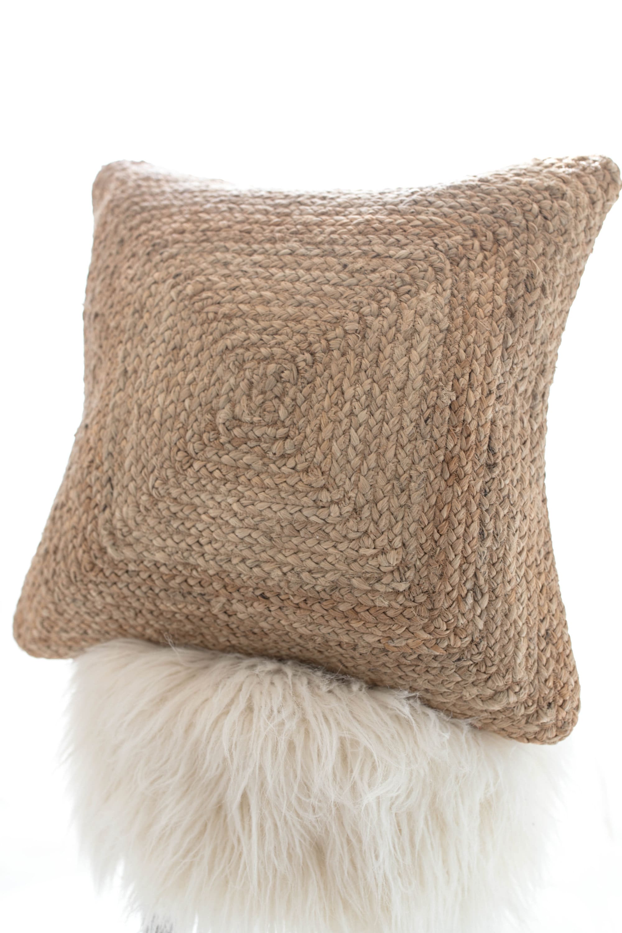 Bohemian Jute Pillow Cover Handwoven Pillow Cover Natural Etsy