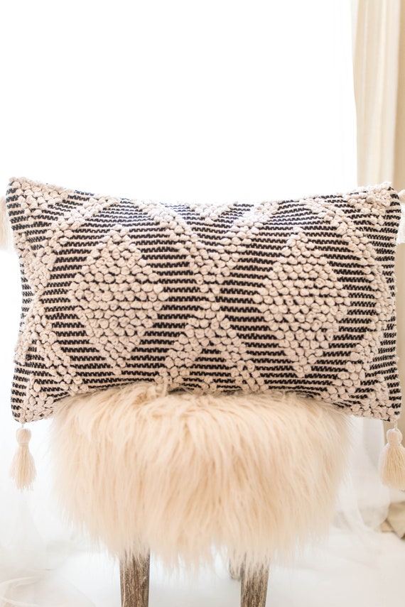 Off white best sale textured throw pillows