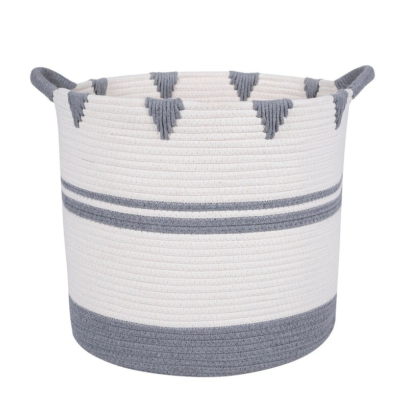 Large Storage Woven Basket Decorative Basket for Blankets and Etsy