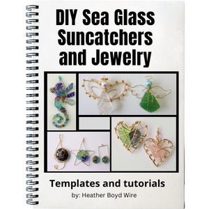DIY Sea Glass Suncatchers and Jewelry Templates, Tutorials, PDF Printable Patterns